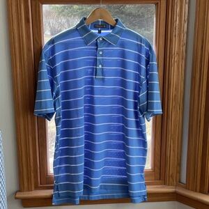 Peter Millar Blue Striped Men's Shirt